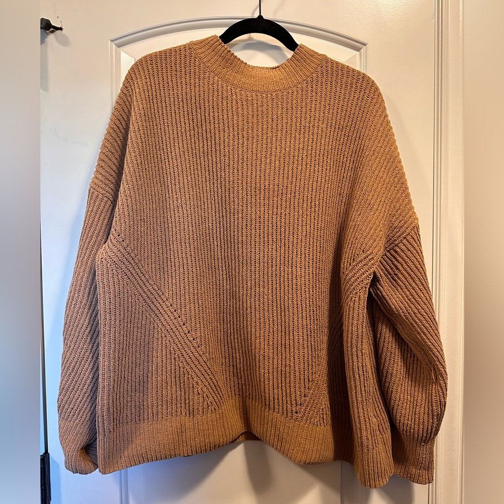 Abercrombie & Fitch Camel Chenille Sweater